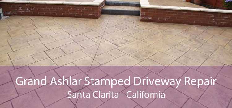 Grand Ashlar Stamped Driveway Repair Santa Clarita - California