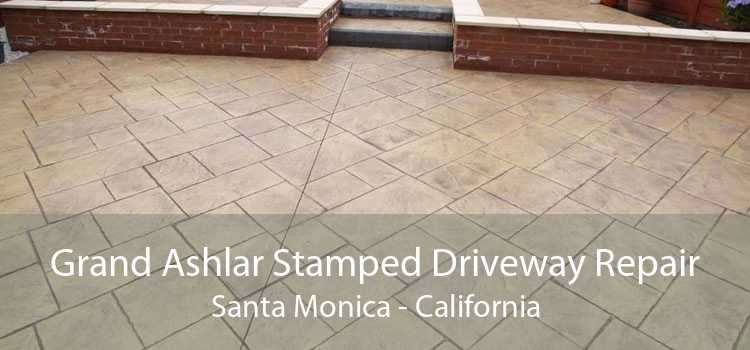 Grand Ashlar Stamped Driveway Repair Santa Monica - California