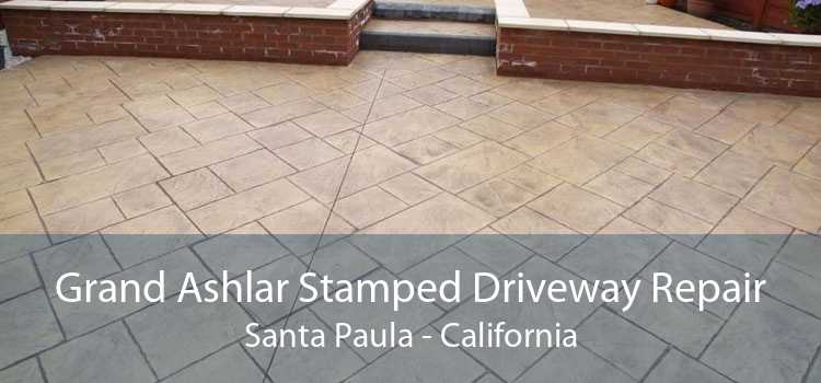 Grand Ashlar Stamped Driveway Repair Santa Paula - California