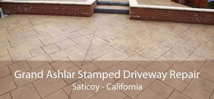 Grand Ashlar Stamped Driveway Repair Saticoy - California