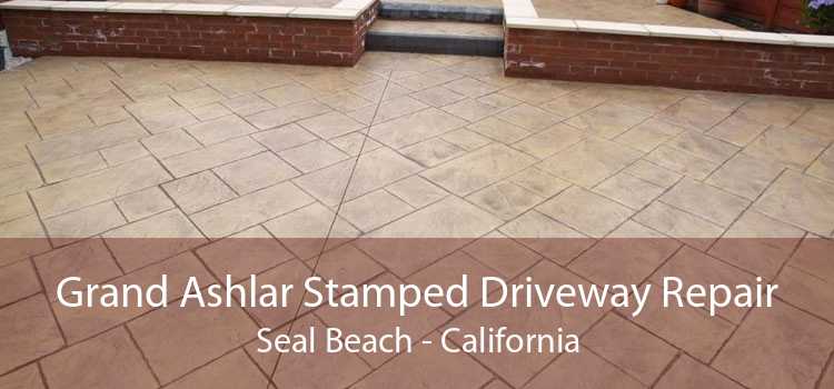 Grand Ashlar Stamped Driveway Repair Seal Beach - California