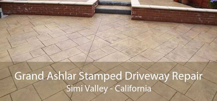 Grand Ashlar Stamped Driveway Repair Simi Valley - California