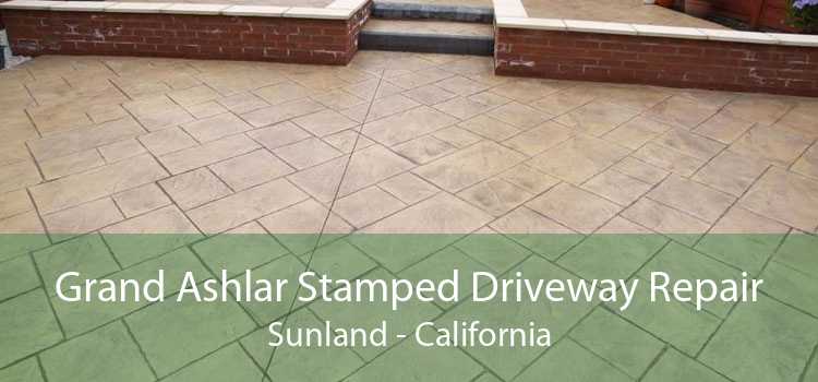 Grand Ashlar Stamped Driveway Repair Sunland - California