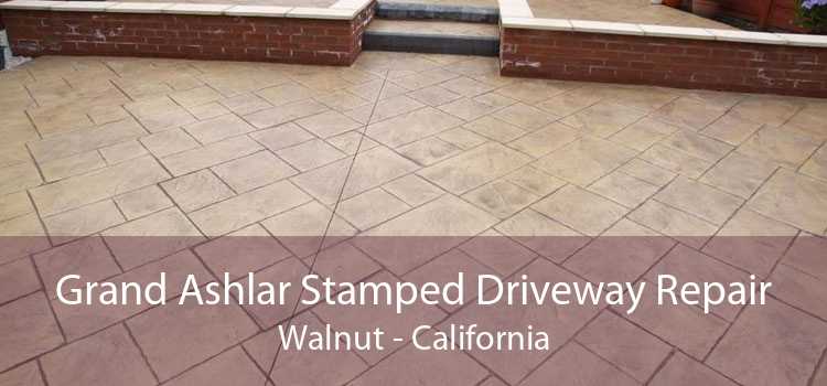 Grand Ashlar Stamped Driveway Repair Walnut - California