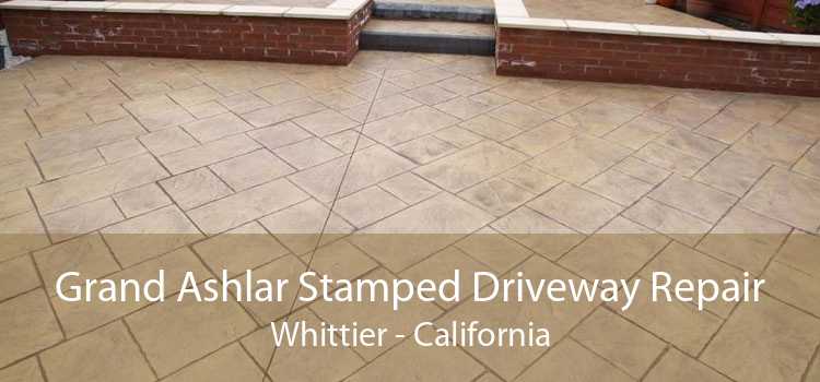 Grand Ashlar Stamped Driveway Repair Whittier - California