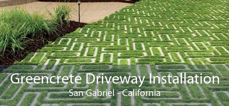 Greencrete Driveway Installation San Gabriel - California