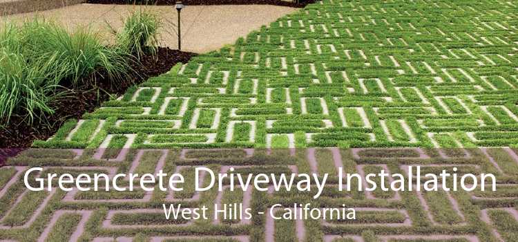 Greencrete Driveway Installation West Hills - California