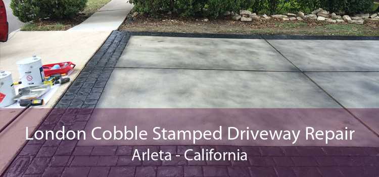 London Cobble Stamped Driveway Repair Arleta - California
