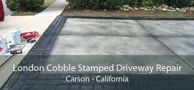 London Cobble Stamped Driveway Repair Carson - California