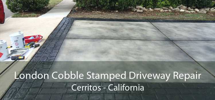 London Cobble Stamped Driveway Repair Cerritos - California