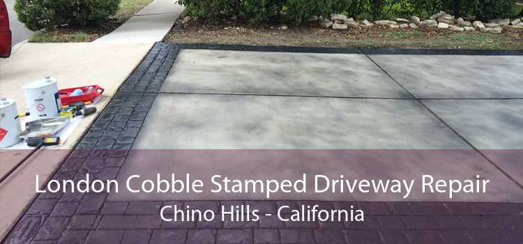London Cobble Stamped Driveway Repair Chino Hills - California