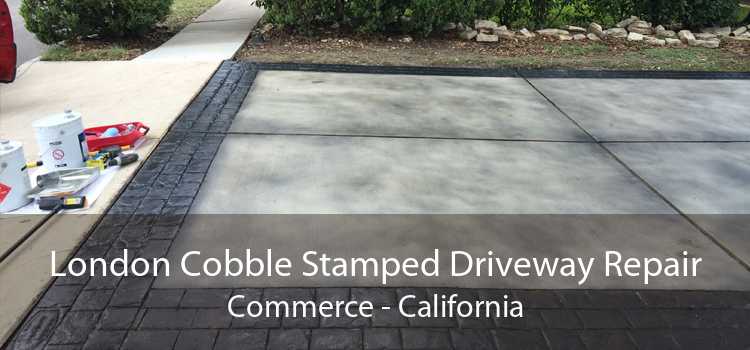 London Cobble Stamped Driveway Repair Commerce - California