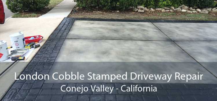 London Cobble Stamped Driveway Repair Conejo Valley - California