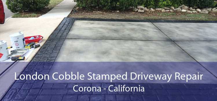 London Cobble Stamped Driveway Repair Corona - California