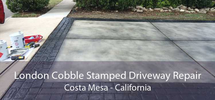 London Cobble Stamped Driveway Repair Costa Mesa - California