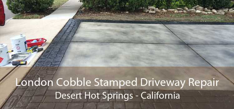 London Cobble Stamped Driveway Repair Desert Hot Springs - California
