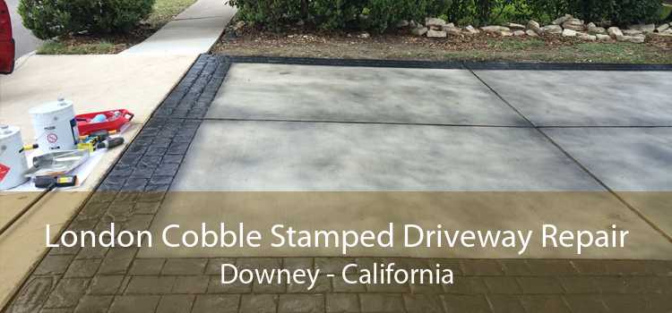 London Cobble Stamped Driveway Repair Downey - California