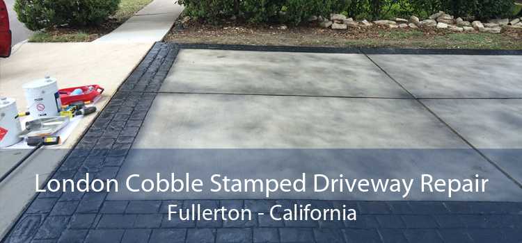 London Cobble Stamped Driveway Repair Fullerton - California