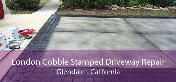 London Cobble Stamped Driveway Repair Glendale - California