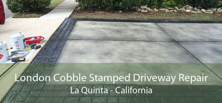 London Cobble Stamped Driveway Repair La Quinta - California