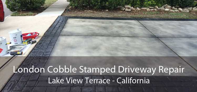 London Cobble Stamped Driveway Repair Lake View Terrace - California