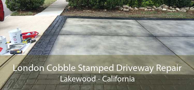 London Cobble Stamped Driveway Repair Lakewood - California