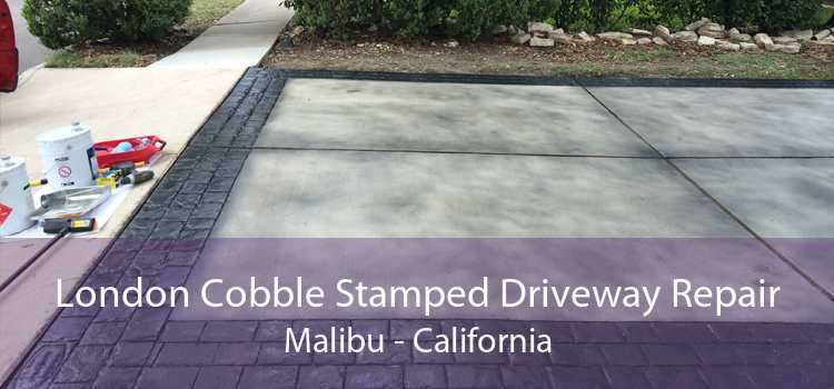 London Cobble Stamped Driveway Repair Malibu - California