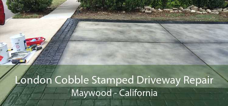 London Cobble Stamped Driveway Repair Maywood - California