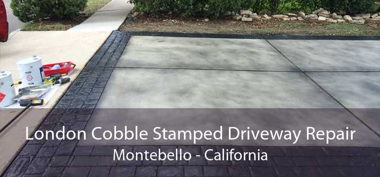 London Cobble Stamped Driveway Repair Montebello - California