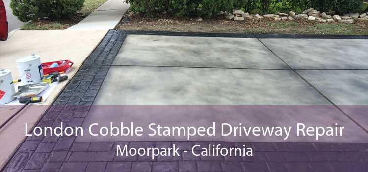 London Cobble Stamped Driveway Repair Moorpark - California