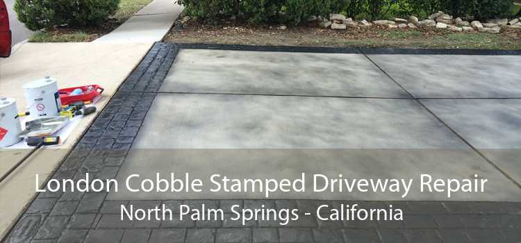 London Cobble Stamped Driveway Repair North Palm Springs - California