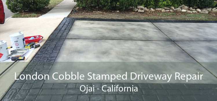 London Cobble Stamped Driveway Repair Ojai - California