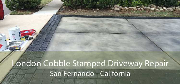 London Cobble Stamped Driveway Repair San Fernando - California