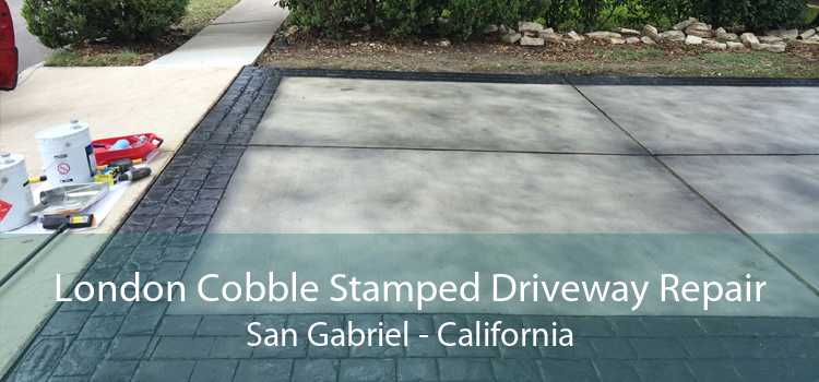 London Cobble Stamped Driveway Repair San Gabriel - California