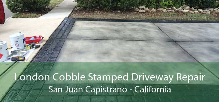 London Cobble Stamped Driveway Repair San Juan Capistrano - California