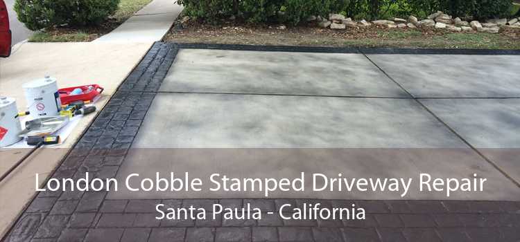 London Cobble Stamped Driveway Repair Santa Paula - California