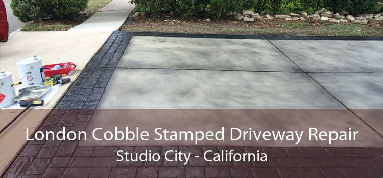 London Cobble Stamped Driveway Repair Studio City - California