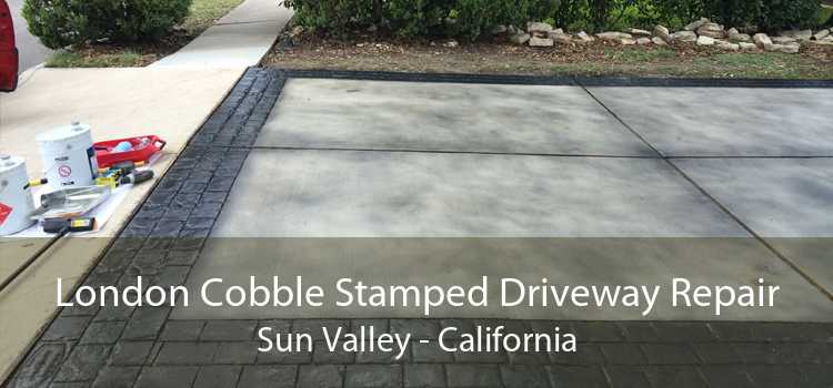 London Cobble Stamped Driveway Repair Sun Valley - California
