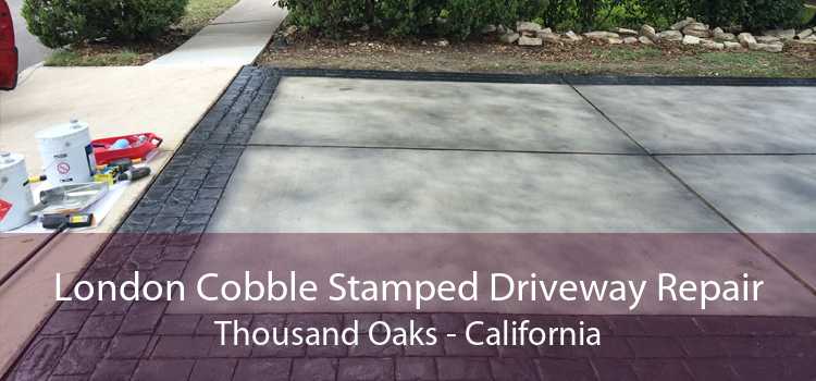 London Cobble Stamped Driveway Repair Thousand Oaks - California