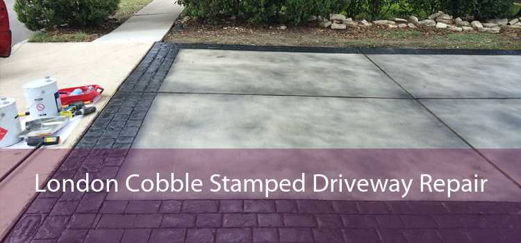 London Cobble Stamped Driveway Repair 