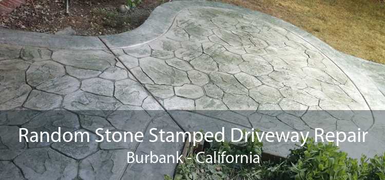 Random Stone Stamped Driveway Repair Burbank - California