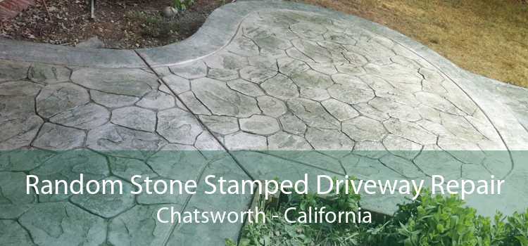 Random Stone Stamped Driveway Repair Chatsworth - California