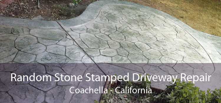 Random Stone Stamped Driveway Repair Coachella - California
