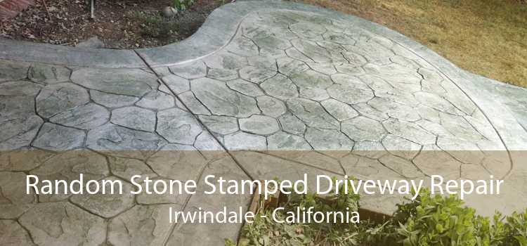 Random Stone Stamped Driveway Repair Irwindale - California