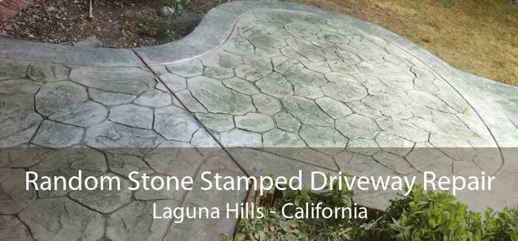 Random Stone Stamped Driveway Repair Laguna Hills - California