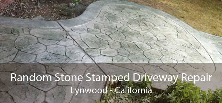 Random Stone Stamped Driveway Repair Lynwood - California