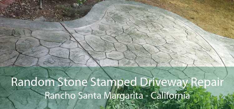 Random Stone Stamped Driveway Repair Rancho Santa Margarita - California