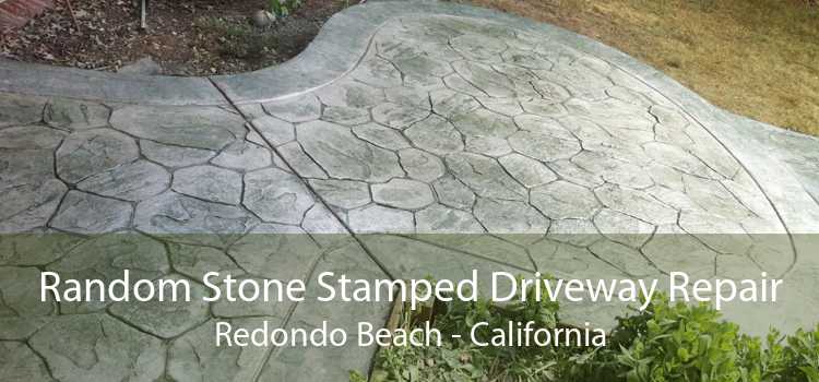 Random Stone Stamped Driveway Repair Redondo Beach - California