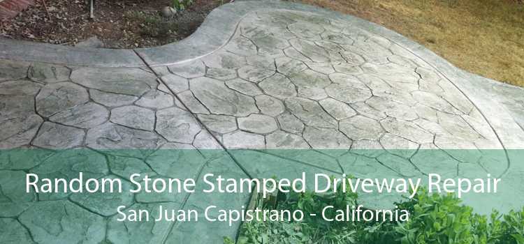 Random Stone Stamped Driveway Repair San Juan Capistrano - California