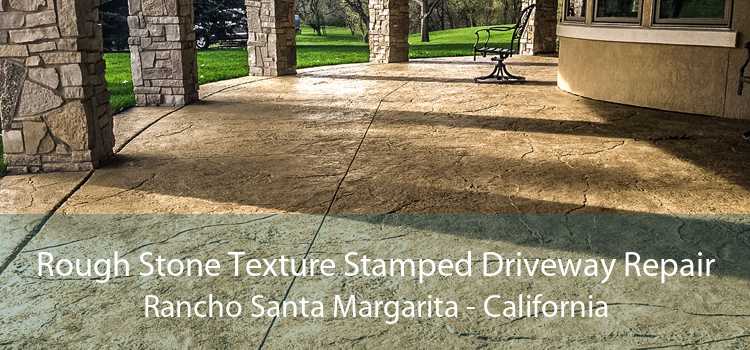 Rough Stone Texture Stamped Driveway Repair Rancho Santa Margarita - California